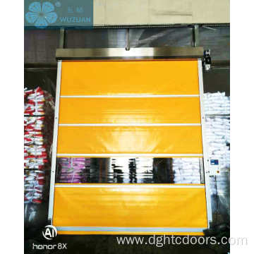 pvc fast rolling shutter door customized